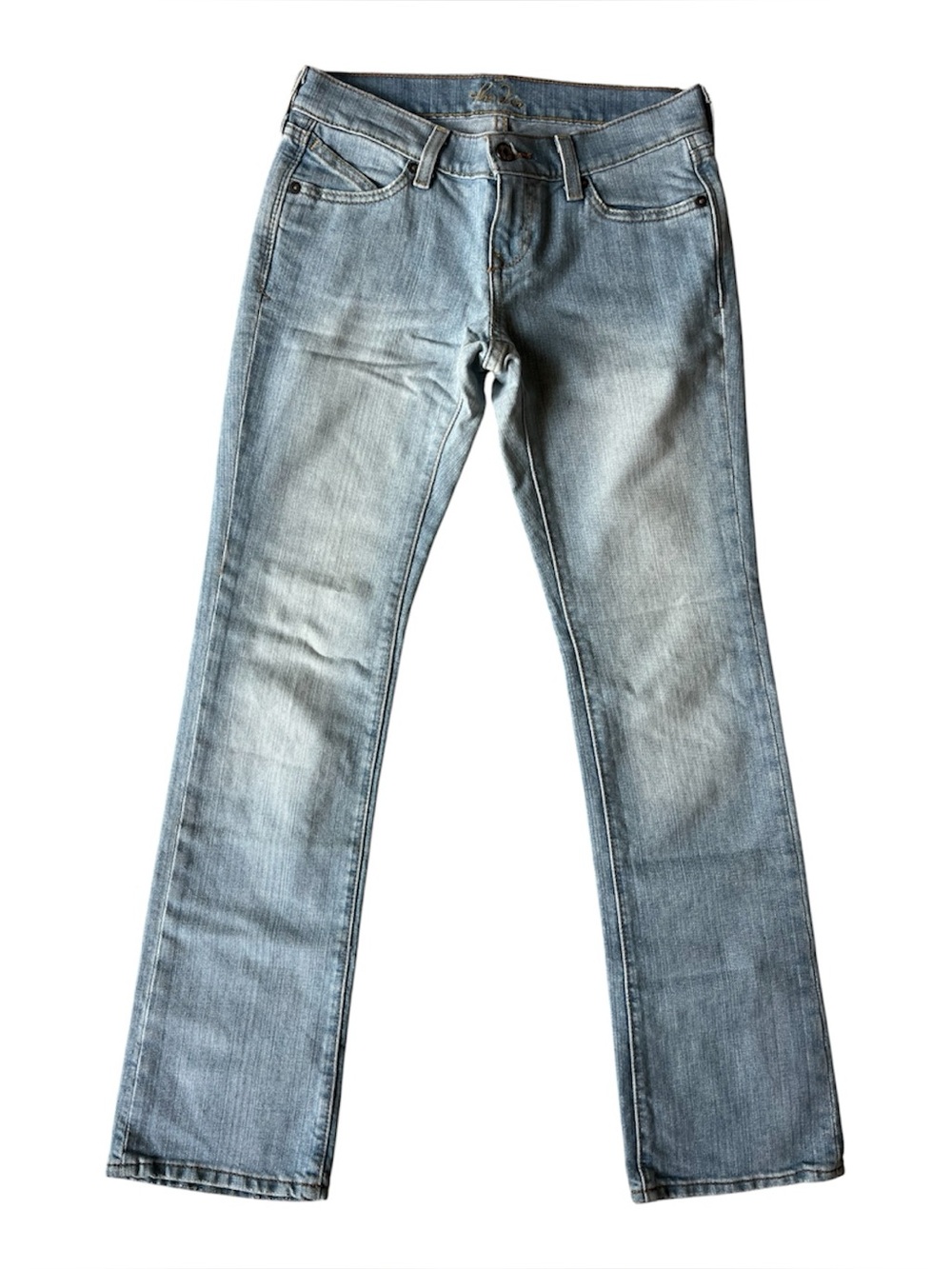 VINTAGE Y2K THE DIVA LOW RISE DENIM  JEANS LIGHT WASH SIZE 2 WOMENS